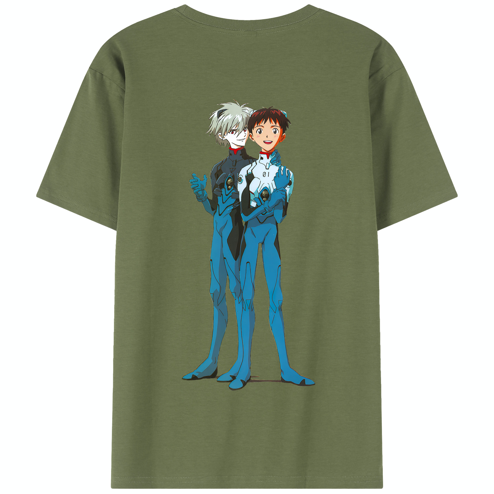 （画像用） EVA 新世紀エヴァンゲリオン 綿100％半袖Tシャツ（背面プリント）